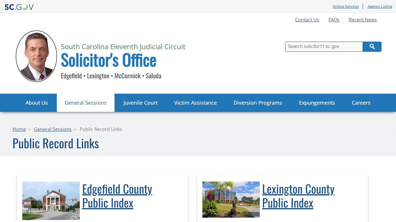 Public Record Links | SC Eleventh Judicial Circuit - South Carolina