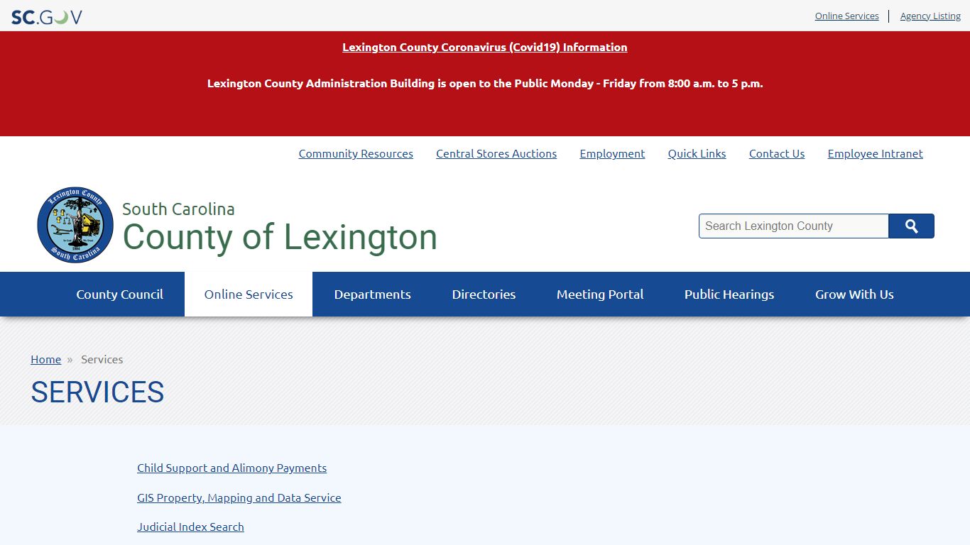 Services | County of Lexington - South Carolina